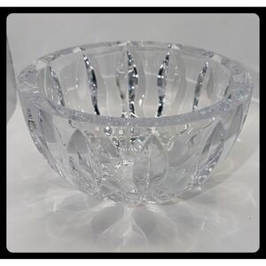 Rogaska Crystal Bowl‎ Home Decor Clear Cut Glass Centerpiece Dish